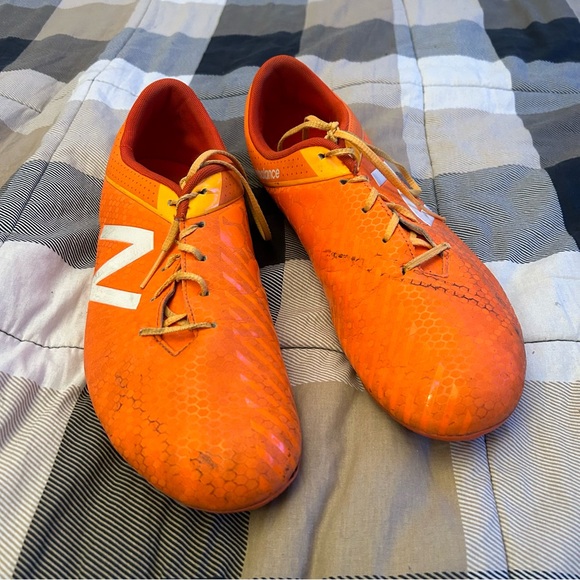 New Balance Visaro Ctr AG Football Boots Orange Soccer - Picture 2 of 8